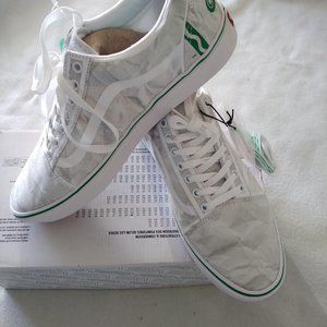 VANS Men's 12.0 Comfycush Old Skool Crayola DIY Green White VN0A5DYCB1S - NEW